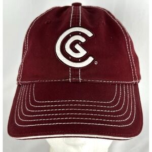 Cleveland Golf Maroon Red Strapback Hat Cap Embroidered Adjustable Cotton